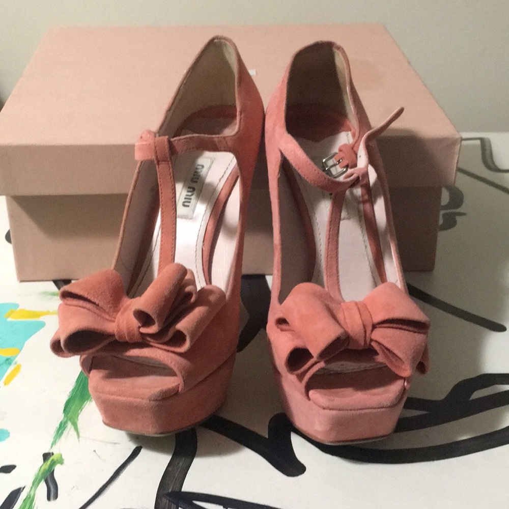 Miu Miu Camoscio Camelia 36 1/2 - image 4